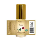 Rose Organic Essential Oil Perfume Roll On Blend Amrita