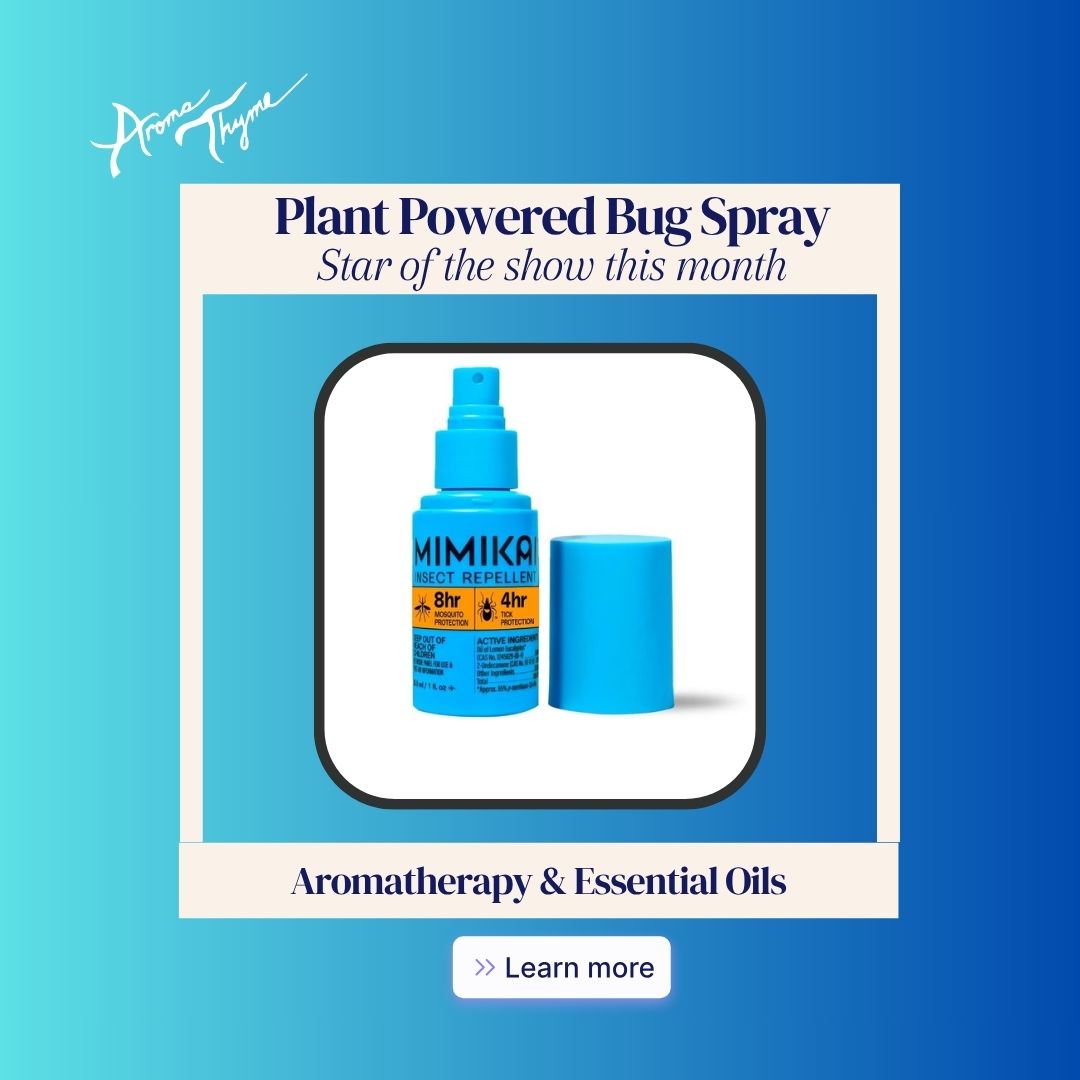 plant powered mimikai insect repellent  spray featured in july scent of the month club