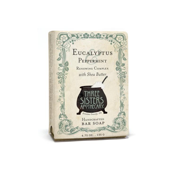 Eucalyptus Peppermint Bar Soap Renewing Complex with Shea Butter