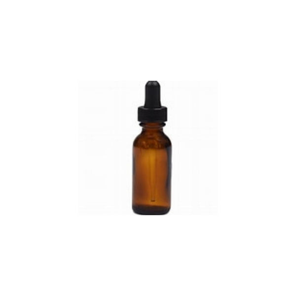 Amber 1 oz glass bottle with eye droppwe