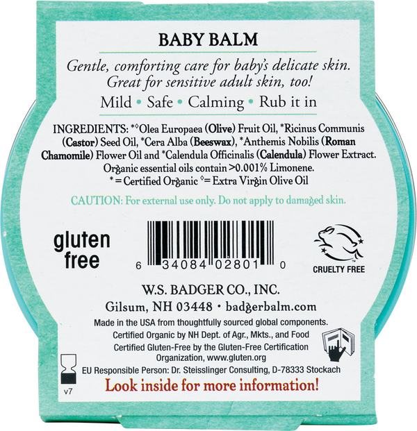 Baby Balm 2 oz Tin Badger