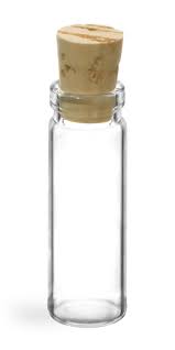 Glass Vial  4 ml with Cork Stopper